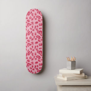 Roze Luipaard Patroon Persoonlijk Skateboard