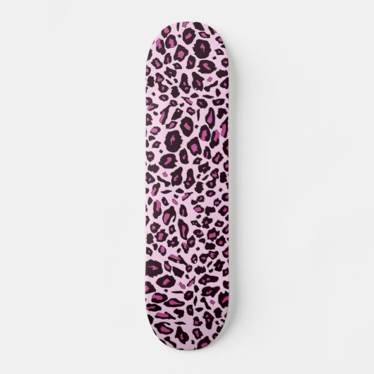 Roze luipaard persoonlijk skateboard (Voorkant)