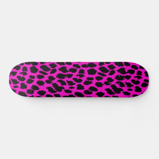 Roze luipaard persoonlijk skateboard (Horizontaal)