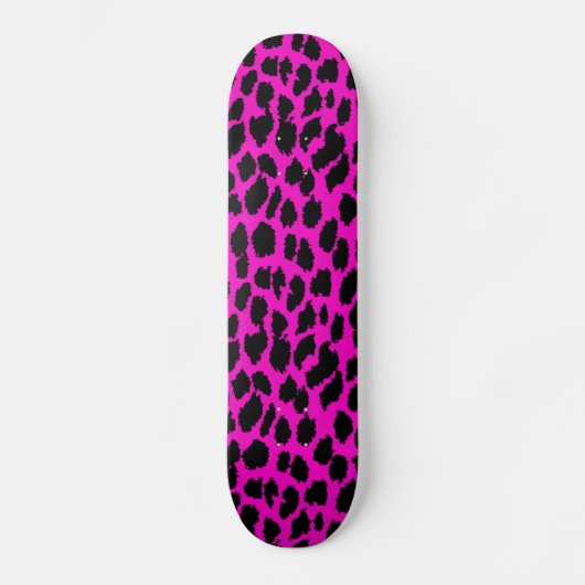 Roze luipaard persoonlijk skateboard (Voorkant)