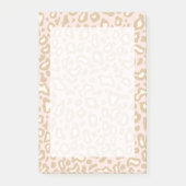 Roze Luipaard Post It Notes Cadeau (Voorkant)