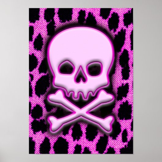 Roze luipaard poster (Voorkant)
