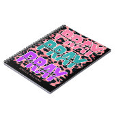 Roze luipaard print gebed Spiraal Foto Notitieboek (Linkerzijde)