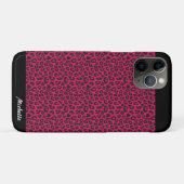 roze luipaard print gepersonaliseerd Case-Mate iPhone case (Achterkant (horizontaal))