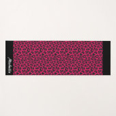 roze luipaard print gepersonaliseerd yogamat (Voorkant (horizontaal))