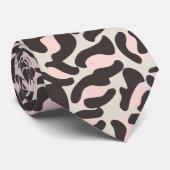 Roze luipaard print keuken met oproer bruiloft stropdas (Opgerold)