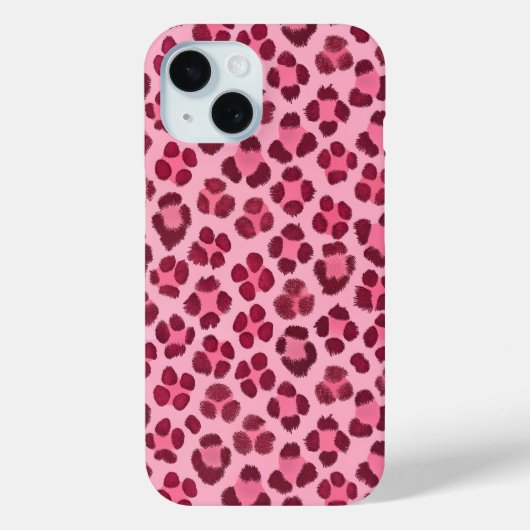 Roze Luipaard Print Patroon Case-Mate iPhone Case (Achterkant)