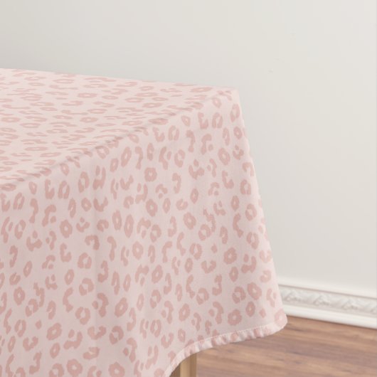 Roze Luipaard Print Patroon Tafelkleed (Voorbeeld)