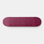 roze luipaard print persoonlijk skateboard (Horizontaal)