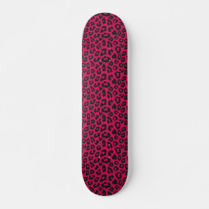 roze luipaard print persoonlijk skateboard