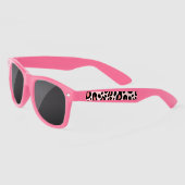 Roze Luipaard Print Zonnebril (Links)