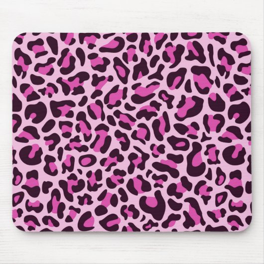 Roze luipaard printplaat Girly Trendy Muismat Pads (Voorkant)