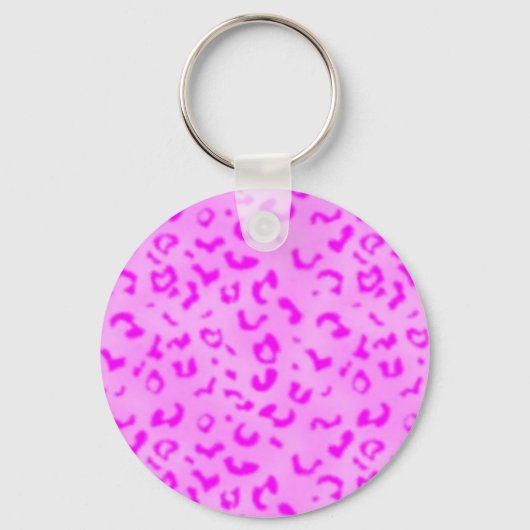 Roze luipaard sleutelhanger (Voorkant)