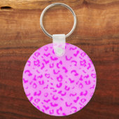 Roze luipaard sleutelhanger (Voorkant)