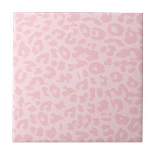 Roze Luipaard Tegeltje (Voorkant)