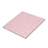 Roze Luipaard Tegeltje (Zijkant)