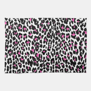 roze luipaard theedoek