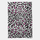 roze luipaard theedoek (Verticaal)