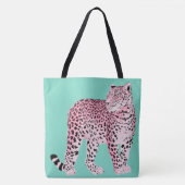 Roze luipaard tote bag (Voorkant)