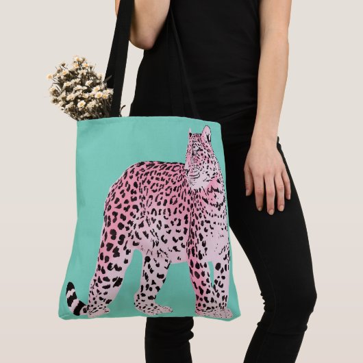 Roze luipaard tote bag (Dichtbij)