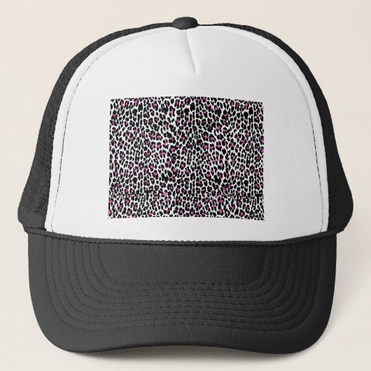 roze luipaard trucker pet (Voorkant)