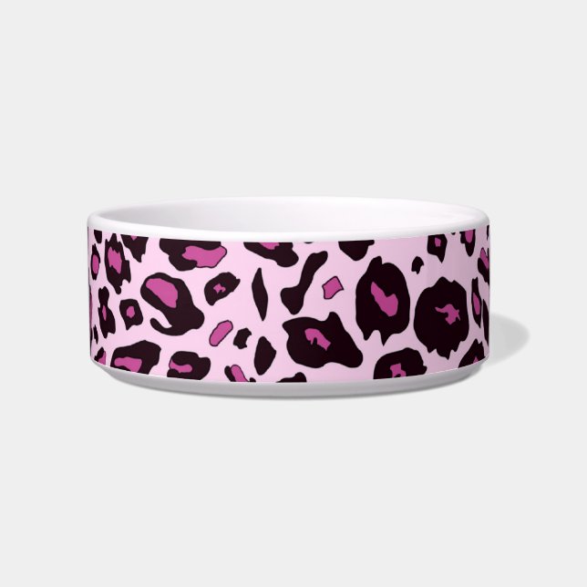Roze luipaard voerbakje (Voorkant)