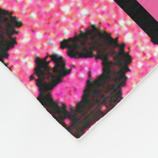 Roze luipaard voor meisjes "Wild Over Voetbal" Fleece Deken (Hoek)