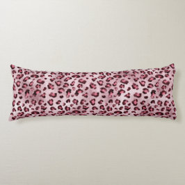 Roze Luipaardprint Artistieke Wilde Katachtige Vac Lichaamskussen