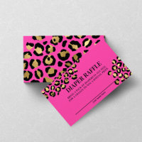 Roze Luipaardprint Baby Shower Luiers Raffle