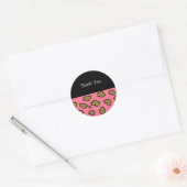 Roze Luipaardprint Bedankt Sticker (Envelop)