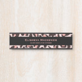 Roze Luipaardprint Deur Bord Naamplaat (Voorkant)