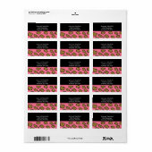 Roze Luipaardprint Etiket (Full Sheet)
