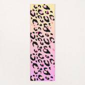 Roze Luipaardprint Fitness Yogamat (Voorkant)