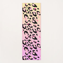 Roze Luipaardprint Fitness Yogamat