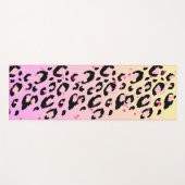 Roze Luipaardprint Fitness Yogamat (Voorkant (horizontaal))