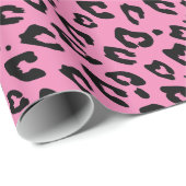 Roze luipaardprint inpakpapier (Rol Hoek)