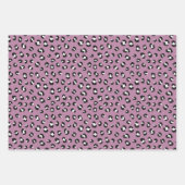 Roze Luipaardprint Inpakpapier Vel (Voorkant)