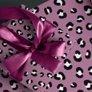 Roze Luipaardprint Inpakpapier Vel