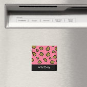 Roze Luipaardprint Magneet (Insitu (Vaatwasser))