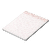 Roze Luipaardprint Notitieblok (Linkerzijde)