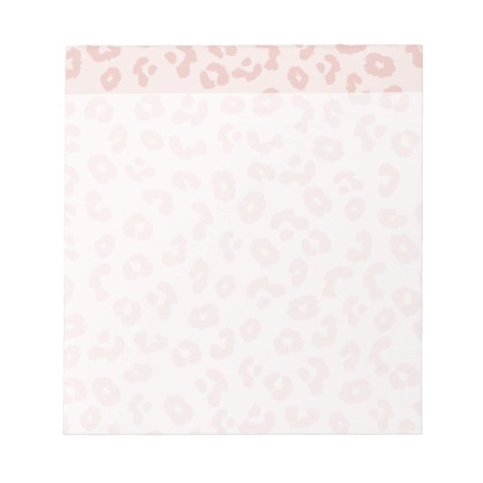Roze Luipaardprint Notitieblok (Voorkant)