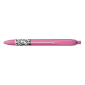 Roze Luipaardprint Schrijfpens Geschenk Zwarte Inkt Pen (Achterkant)