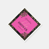 Roze Luipaardprint Shower Servet (Hoek)