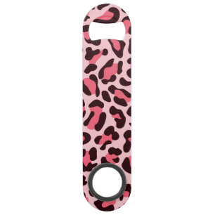 Roze Luipaardprint Snel Flesopener Speed Flessenopener