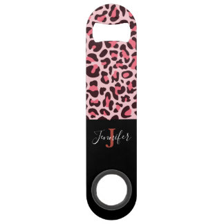 Roze Luipaardprint Snel Flesopener Speed Flessenopener
