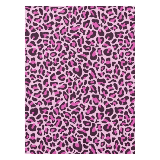 Roze Luipaardprint Tafelkleed (Voorkant)