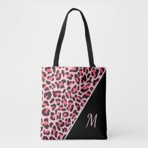 Roze Luipaardprint Tas Cheetah Monogram Tas