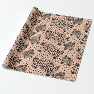 Roze Luipaardprintpatroon – Chic Dier Cadeaupapier