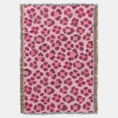 Roze Luipaardprintpatroon Deken (Voorkant Verticaal)
