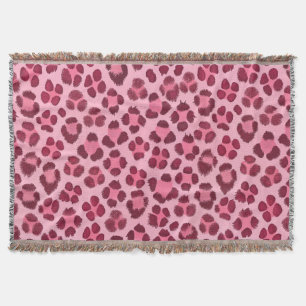 Roze Luipaardprintpatroon Deken